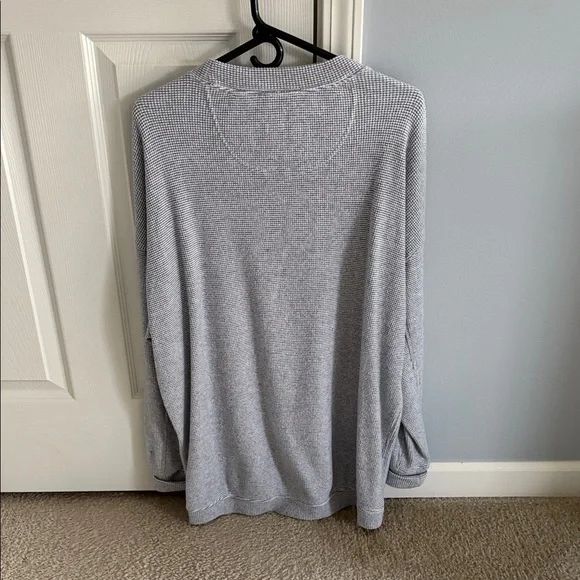 Aerie getaway waffle gray womens sweatshirt - Picture 2 of 4